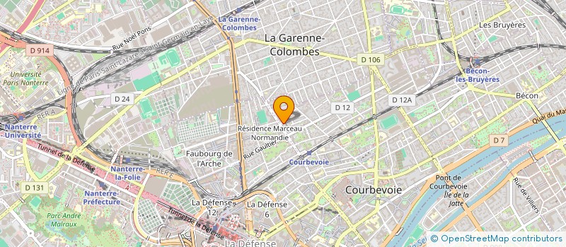 localisation de l'entreprise SD NET à COURBEVOIE