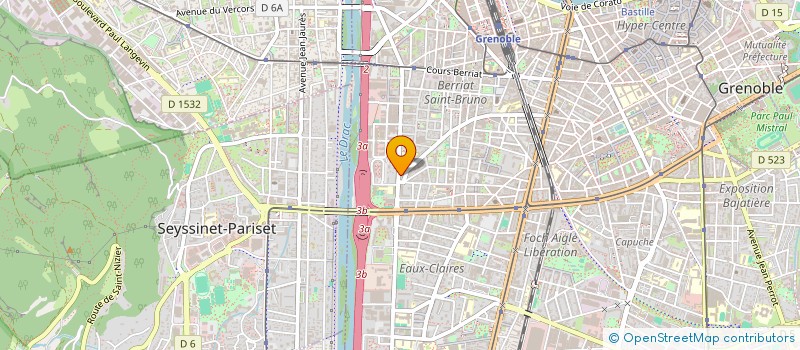 localisation de l'entreprise SD NETTOYAGE à GRENOBLE