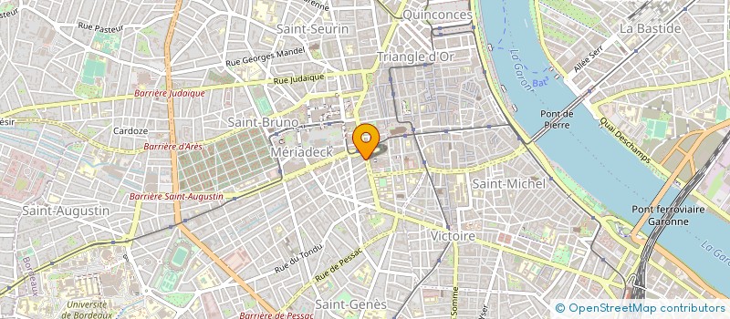 localisation de l'entreprise SD OPTIX à BORDEAUX