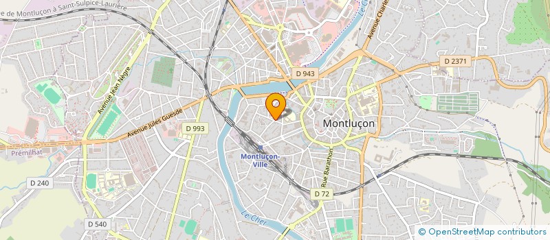 localisation de l'entreprise SD PARIS à MONTLUCON