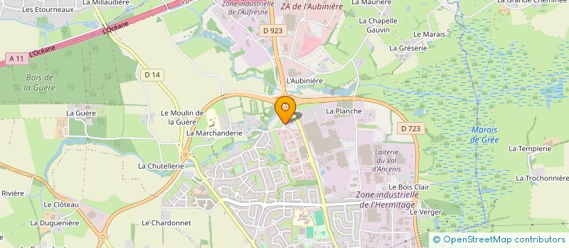 localisation de l'entreprise SD PATRIMOINE  ANCENIS-SAINT-GEREON