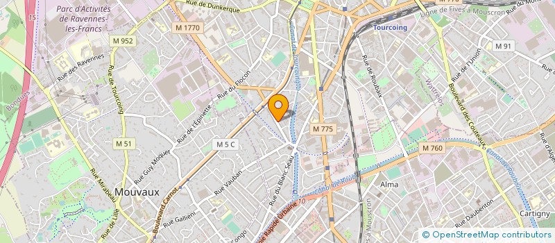 localisation de l'entreprise SD PATRIMOINE  TOURCOING