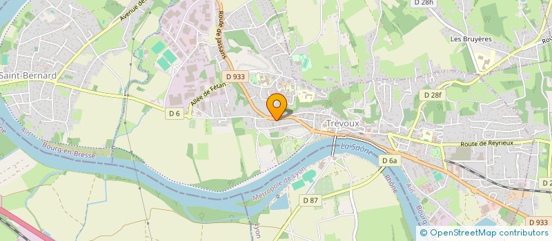 localisation de l'entreprise SD PLOMBERIE à TREVOUX