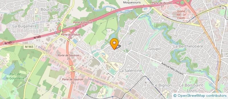 localisation de l'entreprise SD PLOMBERIE à ORVAULT