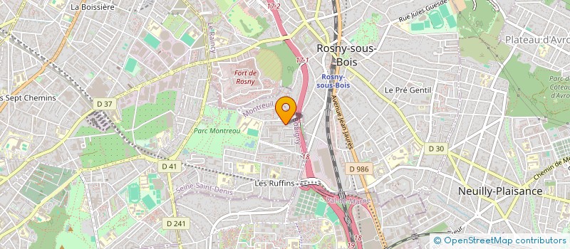 localisation de l'entreprise SD PRONETTOYAGE  MONTREUIL