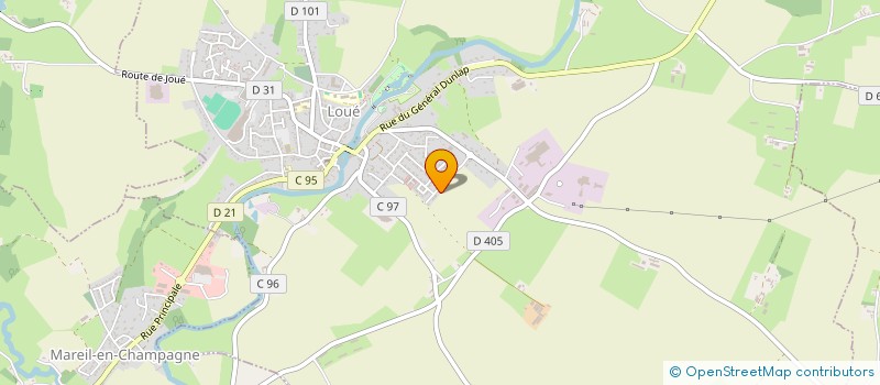 localisation de l'entreprise SD PROTECTION INCENDIE à LOUE