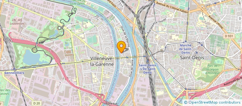 localisation de l'entreprise SD RENOV  L'ILE-SAINT-DENIS