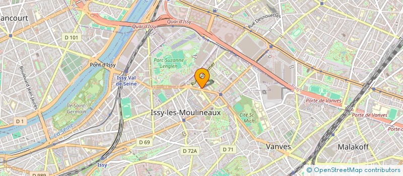 localisation de l'entreprise SD RESTAURATION à ISSY-LES-MOULINEAUX