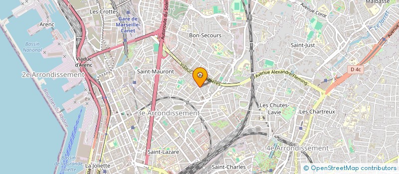localisation de l'entreprise SD SECURITY à MARSEILLE