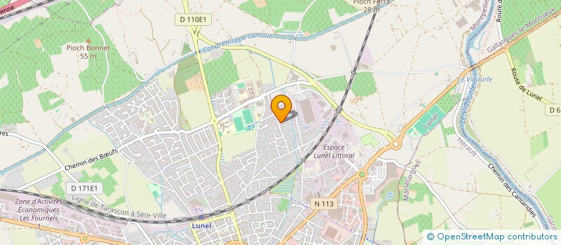 localisation de l'entreprise SD SERVICES à LUNEL