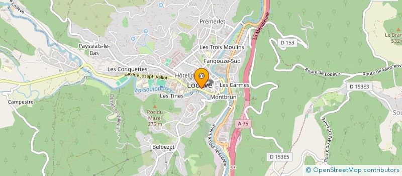 localisation de l'entreprise SD SERVICES  LODEVE