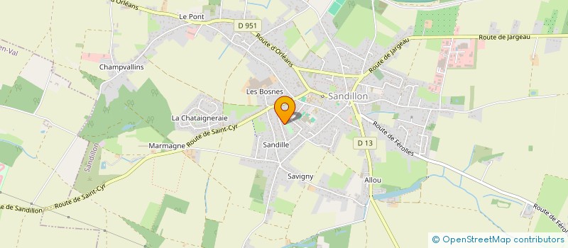 localisation de l'entreprise SD SOLUTION à SANDILLON
