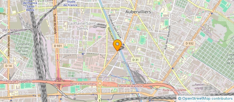 localisation de l'entreprise SD SOLUTIONS à AUBERVILLIERS
