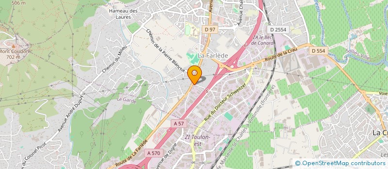 localisation de l'entreprise SD SUD BATIMENT à LA FARLEDE