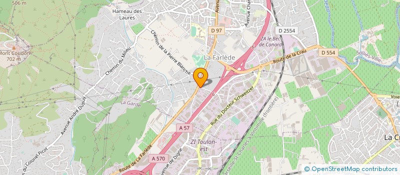 localisation de l'entreprise SD SUD PROMOTION  LA FARLEDE