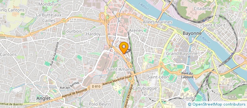 localisation de l'entreprise SD TISSUS à BAYONNE