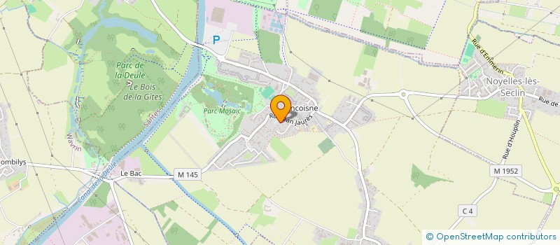 localisation de l'entreprise SD TOITURES à HOUPLIN-ANCOISNE