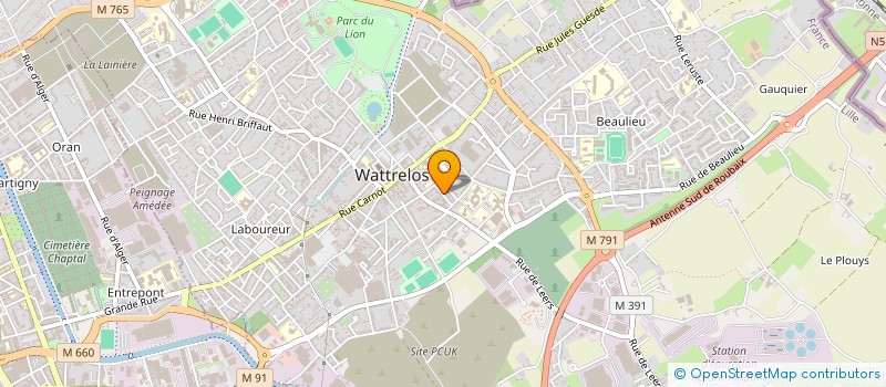 localisation de l'entreprise SD TRADE à WATTRELOS