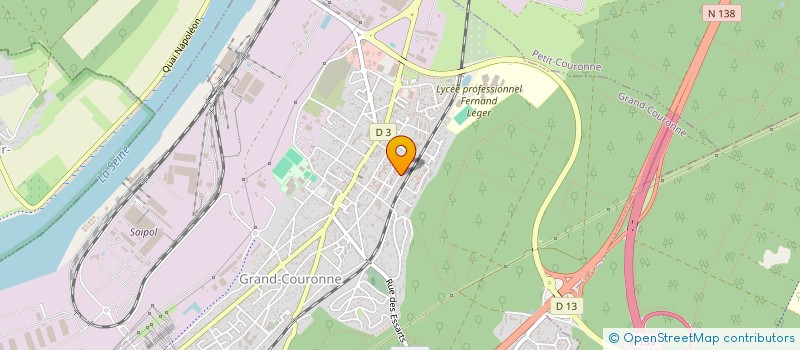localisation de l'entreprise SD TRANSPORT à GRAND-COURONNE