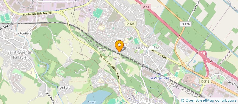 localisation de l'entreprise SD TRANSPORTS  LA VERPILLIERE