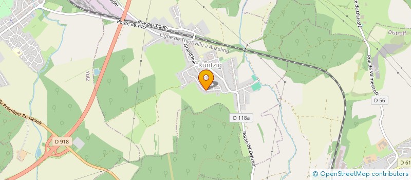 localisation de l'entreprise SD1  KUNTZIG