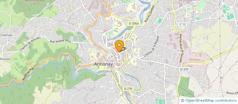 localisation de l'entreprise SD2C à ANNONAY