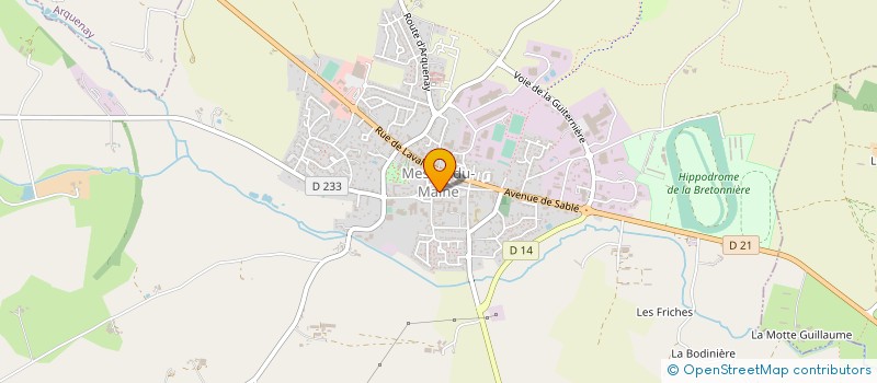 localisation de l'entreprise SD2E  MESLAY-DU-MAINE