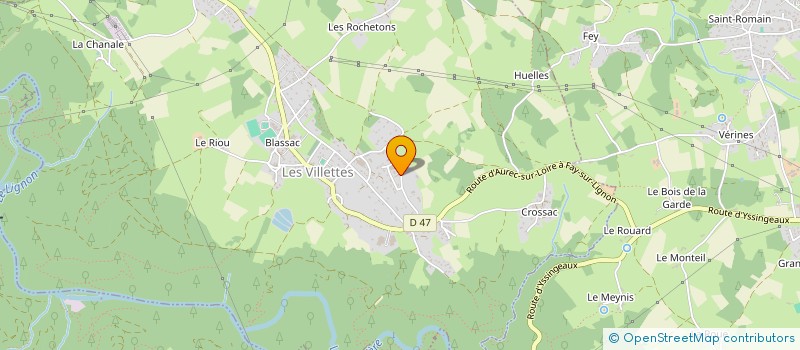 localisation de l'entreprise SD2M  LES VILLETTES