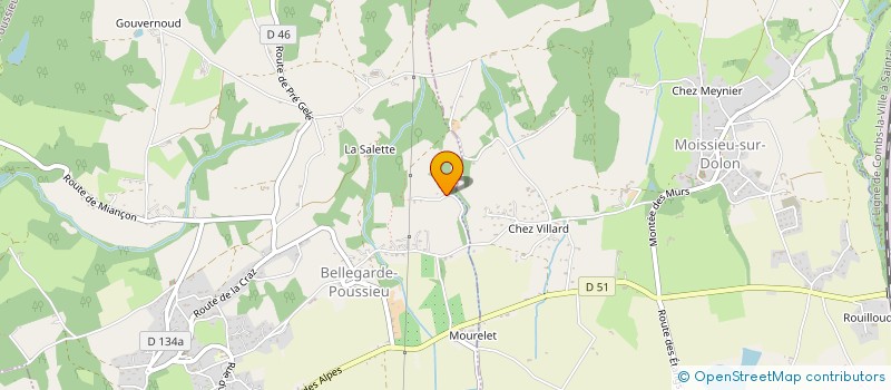 localisation de l'entreprise SD2N  BELLEGARDE-POUSSIEU