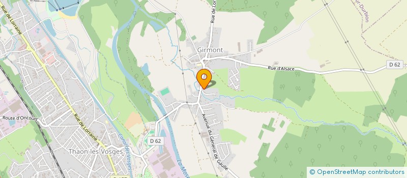 localisation de l'entreprise SD2R LES FEIGNES  THAON-LES-VOSGES