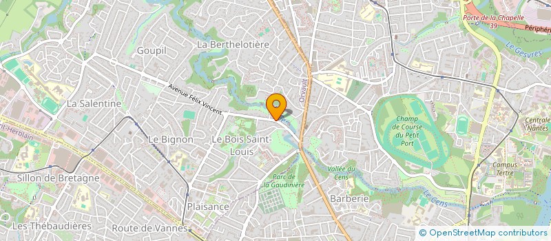 localisation de l'entreprise SD2S à ORVAULT