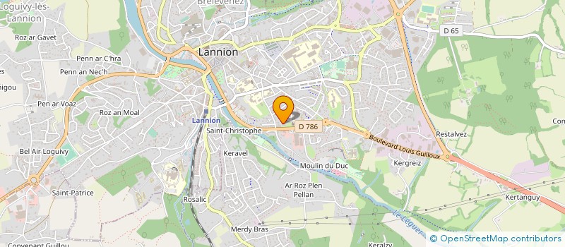 localisation de l'entreprise SD3D  LANNION