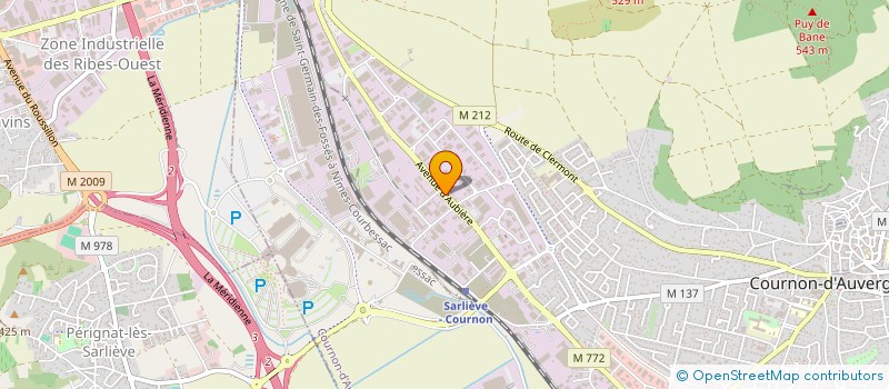 localisation de l'entreprise SD4A IMMO  COURNON-D'AUVERGNE