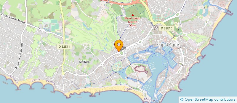 localisation de l'entreprise SDA  AGDE