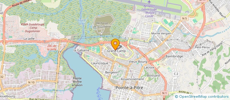 localisation de l'entreprise SDA  LES ABYMES