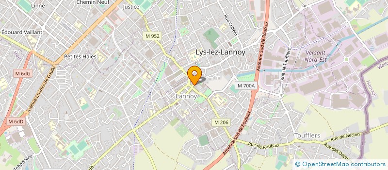 localisation de l'entreprise SDA  LANNOY