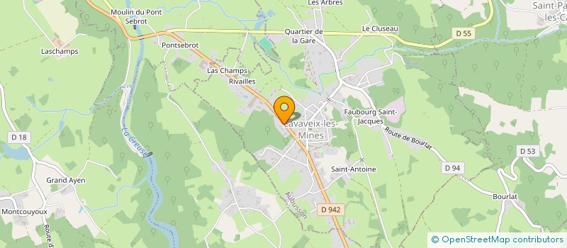 localisation de l'entreprise SDA  LAVAVEIX-LES-MINES