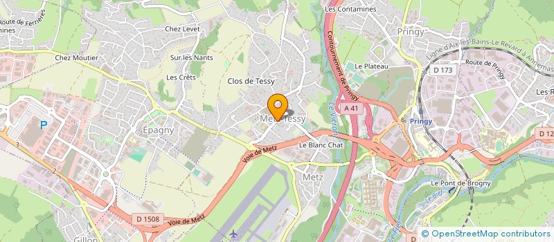 localisation de l'entreprise SDA INVESTISSEMENT  EPAGNY METZ-TESSY