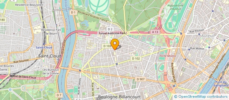 localisation de l'entreprise SDAM à BOULOGNE-BILLANCOURT