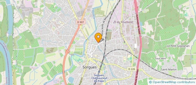 localisation de l'entreprise SDAPB SOC DISTR APPLI PROD à SORGUES