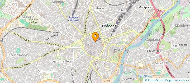 localisation de l'entreprise SDAS à LIMOGES