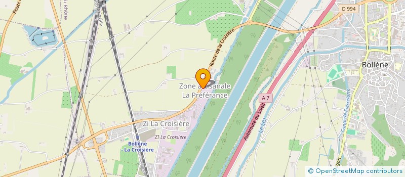localisation de l'entreprise SDAVT à BOLLENE