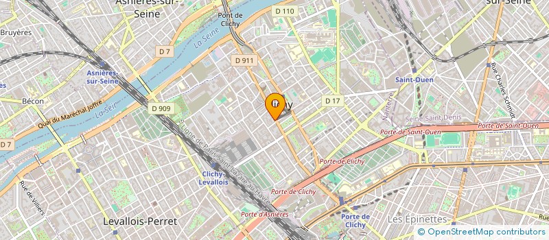 localisation de l'entreprise SDB à CLICHY