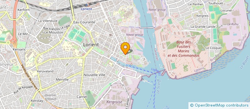 localisation de l'entreprise SDB  LORIENT