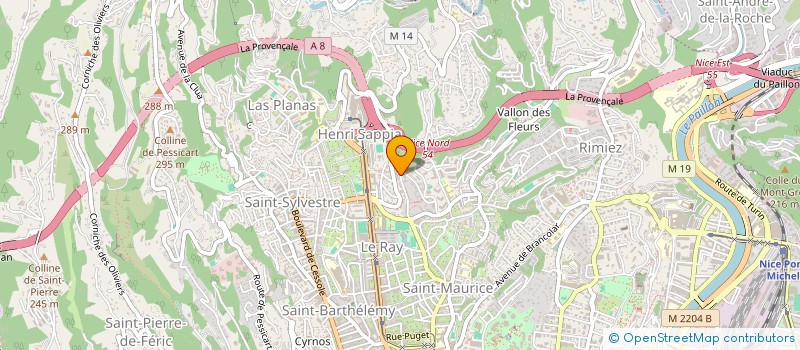 localisation de l'entreprise SDB BAT à NICE