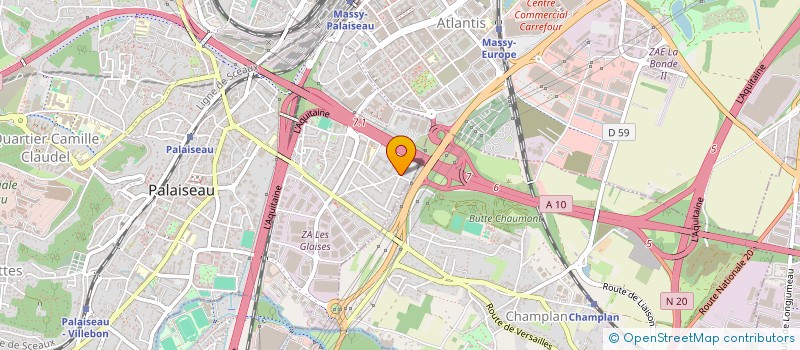 localisation de l'entreprise SDB BAT  PALAISEAU