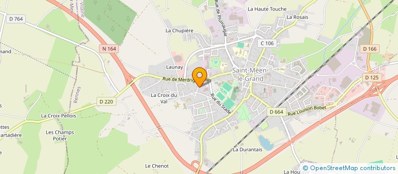 localisation de l'entreprise SDB CREATIONS  SAINT-MEEN-LE-GRAND