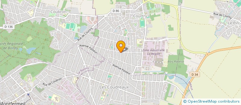 localisation de l'entreprise SDB FINANCE à COURTRY