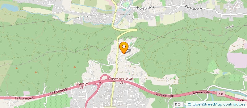 localisation de l'entreprise SDB IMMO  BRIGNOLES