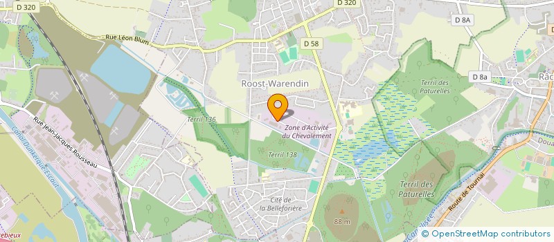 localisation de l'entreprise SDB INGENIERIE à ROOST-WARENDIN